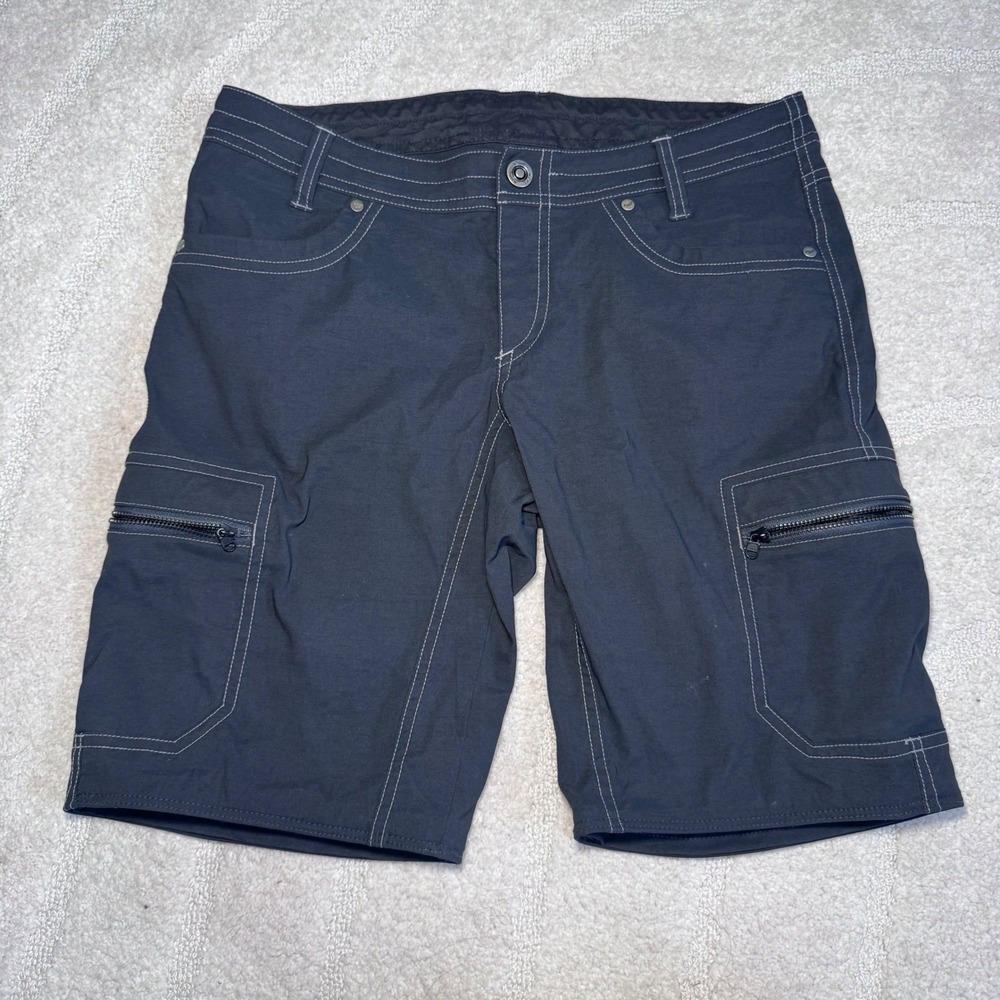 Kuhl Women's Bermuda Shorts 6 Black Cargo Hiking Outdoors Camping Gorpcore